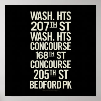 BCL Vintage U-Bahn-Zeichen Poster