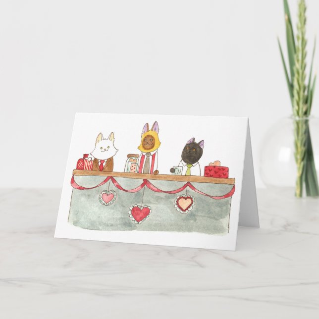 BCN-Nachrichtenbüro valentine. Feiertagskarte (Vorderseite)