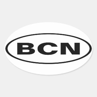 BCN Oval Decal Ovaler Aufkleber