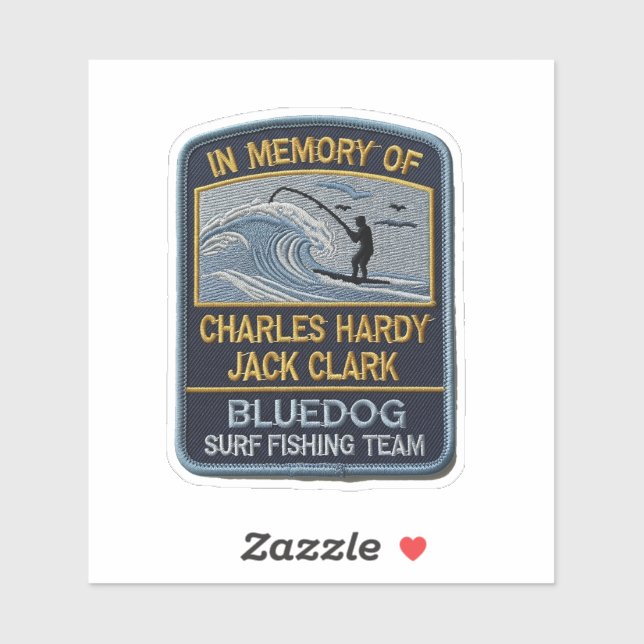 BD Memorial Custom-Cut Vinyl Sticker (Blatt)