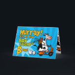 BD SCOOTER COW - BOYFRIEND KARTE<br><div class="desc">Send your boyfriend a moo-velous birthday card this year - "Hurray it's my dear boyfriend's Bday!" Inside text "Hope you're not 'two tired' to celebrate!"</div>