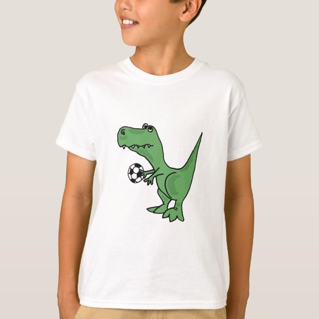 BD, T-Rex, der Fußball-T - Shirt spielt (Vorderseite)