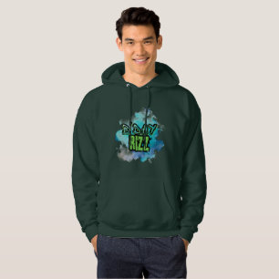 B'Day (Geburtstag) Rizz Grün und einfarbig blau Hoodie