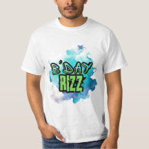 B'Day (Geburtstag) Rizz Grün und einfarbig blau