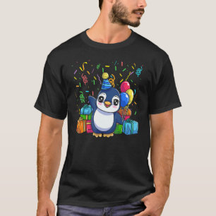 Bday Kids Pinguin Geburtstagsparty Zootiere Pengu T-Shirt