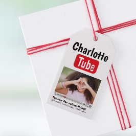 Bday Tube Thanks For Subscribing Photo Favour Tags Geschenkanhänger
