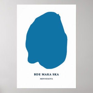 Bde Maka Ska - Vintage Karte Minneapolis Poster