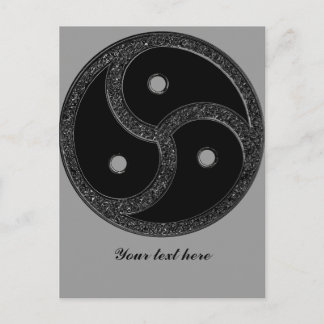 BDSM EMBLEM CHROME - Postkarte