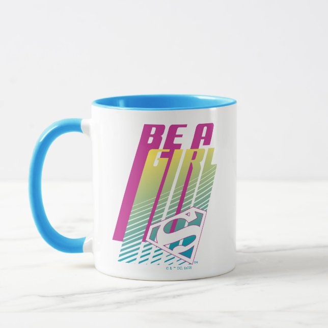 "Be a Girl" Supergirl Graphic Tasse (Links)