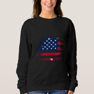 Be A Good American Usa Flag Sweatshirt