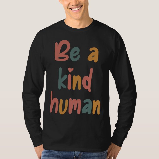 Be A Kind Human Bible Lesson Christian Faith Jesus T-Shirt (Vorderseite)