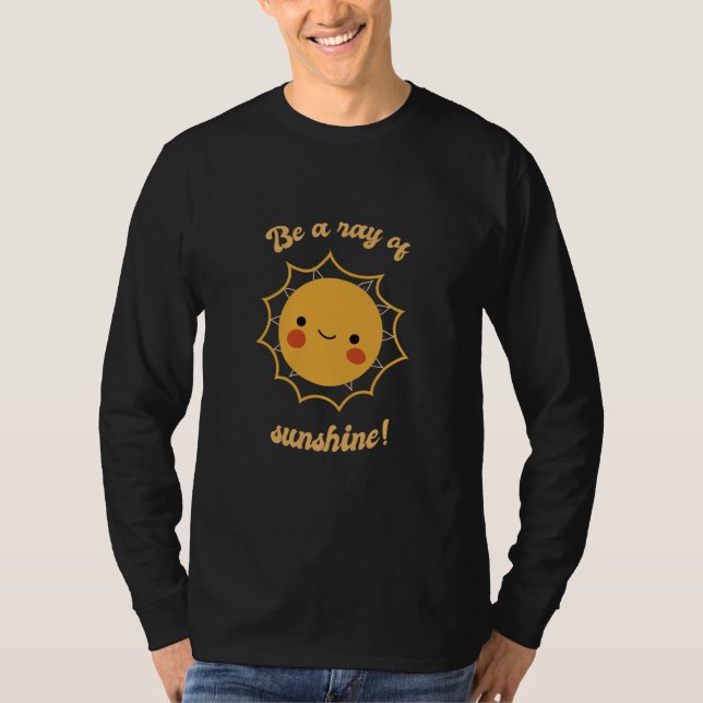 Be A Ray Of Sunshine Retro Cute Sun Designs Presen T-Shirt (Vorderseite)