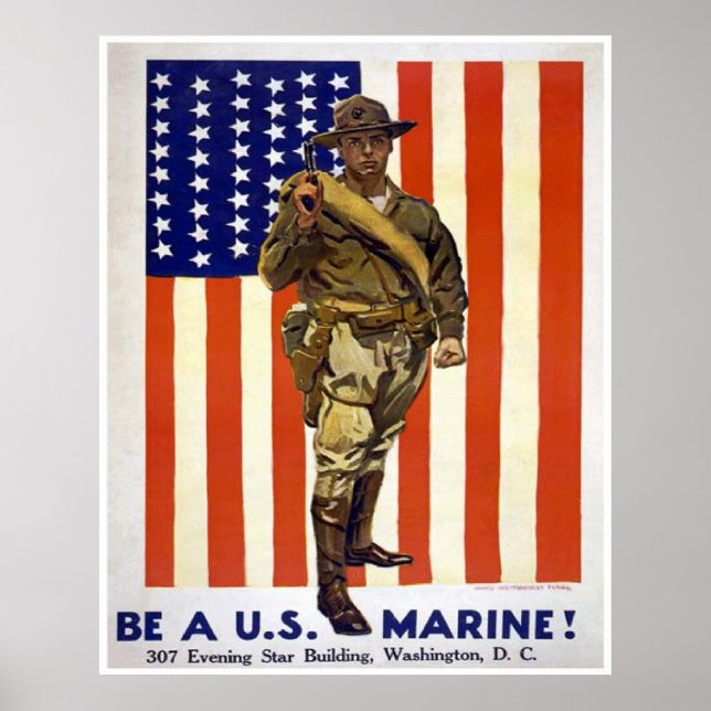 BE A US MARINE POSTER (Vorne)