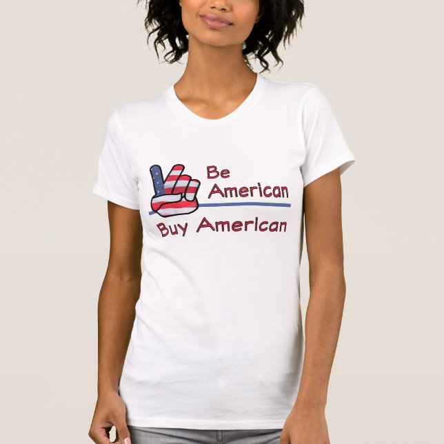 Be American Buy American Longsleeve Shirt (Vorderseite)