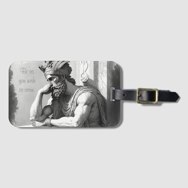 Be as you wish to seem gepäckanhänger (Vorderseite (Horizontal))