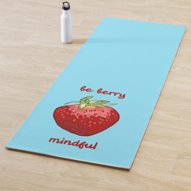 "Be Berry Mindful" Meditation Puff Yogamatte (Beispiel)
