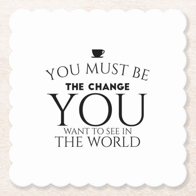 Be change black untersetzer (Vorderseite)