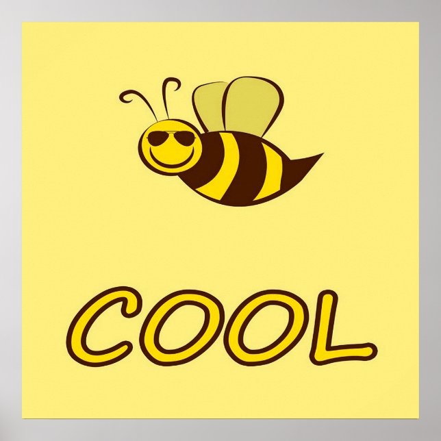 Be Cool, Bee Gifts ,I Love Bee, Beekeeping Gift Poster (Vorne)