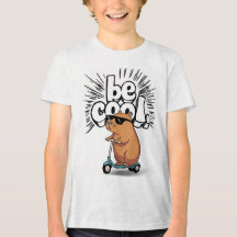 "Be Cool" Scooter Capybara Kinder T - Shirt