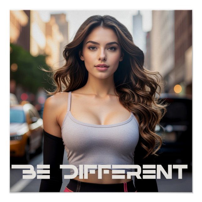 BE DIFFERENT POSTER (Vorderseite)