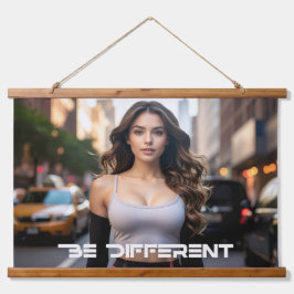 BE DIFFERENT WANDTEPPICH MIT HOLZRAHMEN