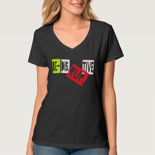Be Disruptive Inclusiveness Diversity Millennial P T-Shirt (Vorderseite)