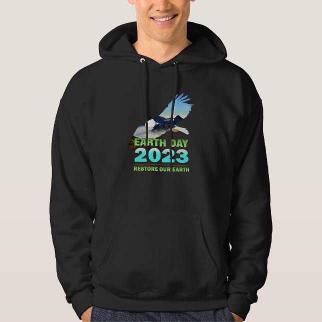 Be Eco Friendly for Earth Day 2023 Hoodie (Vorderseite)