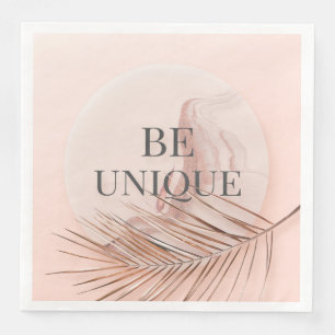 BE EINZIGARTIGE Rose Gold Trendy Typografie Serviette