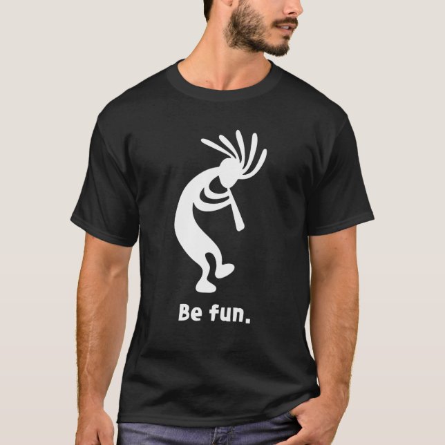 Be Fun tanzen Kokopelli Southwestern Native Ameri T-Shirt (Vorderseite)