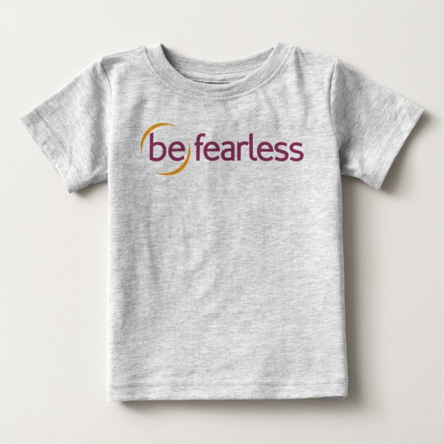 (be)furchtlos baby t-shirt (Vorderseite)