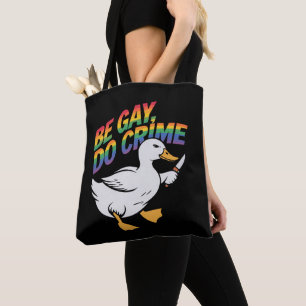 Be Gay Do Crime Funny Gose Regenbogen Pride LGBTQ