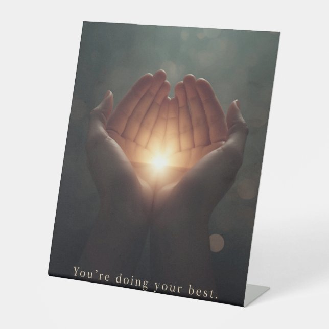 Be Gentle With Yourself Sockelschild (Vorderseite)