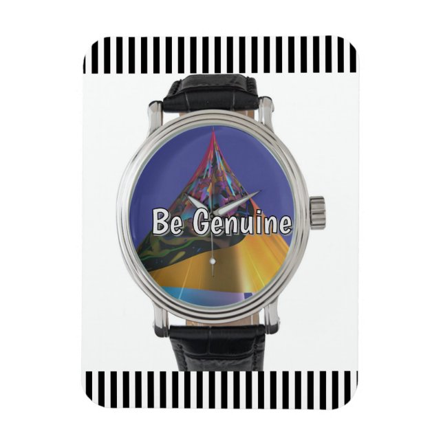 Be Genuine Refrigerator  Magnet (Vertikal)
