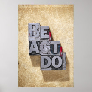 Be, handeln, tun poster