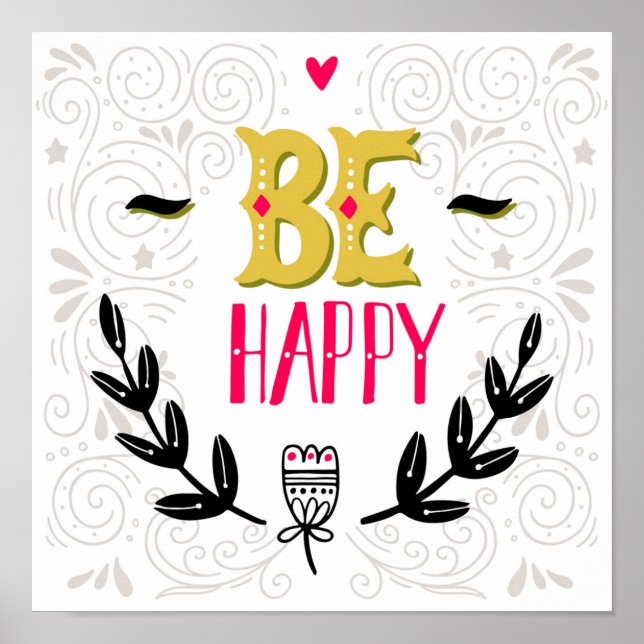 Be Happy 4 Poster (Vorne)
