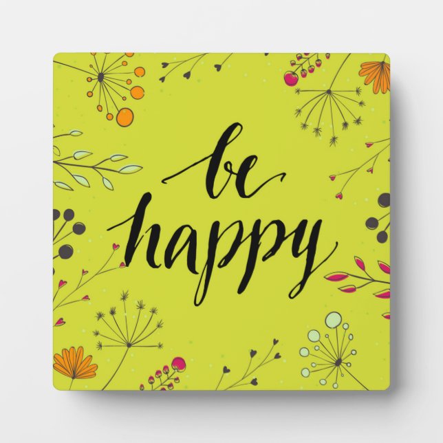 Be Happy 5 Fotoplatte (Vorderseite)