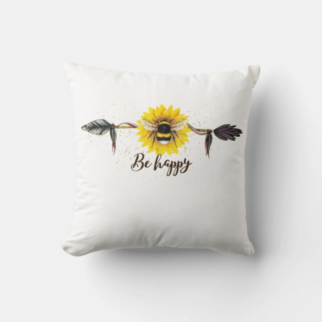 Be Happy Cushion Kissen (Vorderseite)