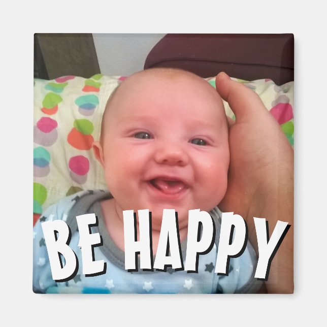 BE HAPPY MAGNET (Vorne)