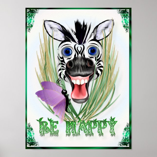 Be Happy Poster (Vorne)