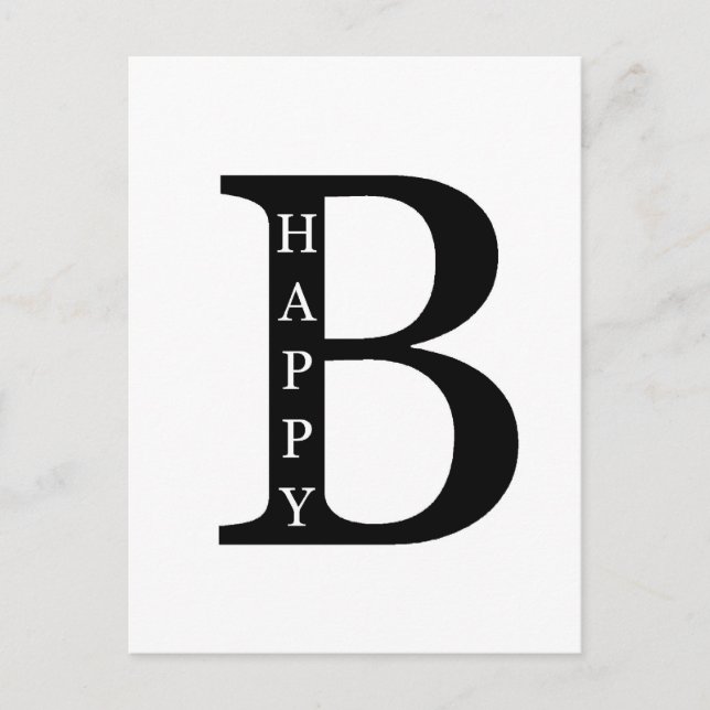 Be Happy Postkarte (Vorderseite)