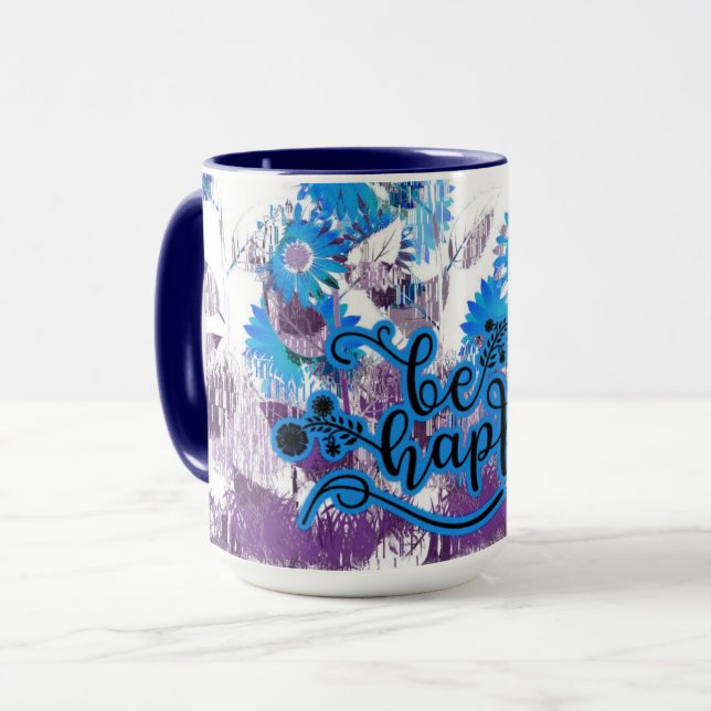 Be Happy Tasse (Vorderseite Links)