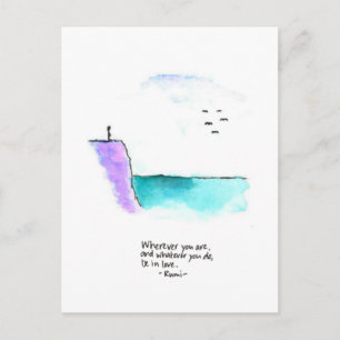 Be in love postkarte