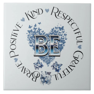 "BE" Inspiriert Planer Inspiration Motivierend Fliese