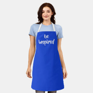 "Be Inspiriert" Royal Blue Schürze