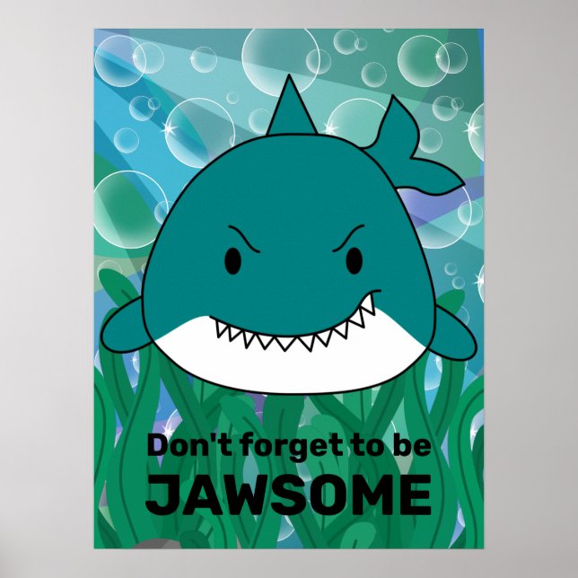 Be Jawsome Shark Poster (Vorne)
