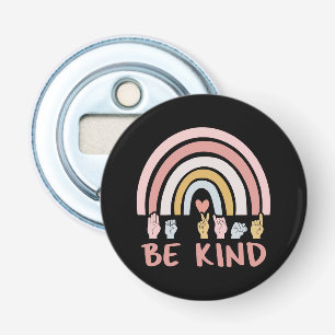 Be Kind ASL III - Amerikanische Gebärdensprache Flaschenöffner