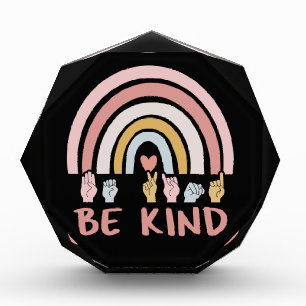 Be Kind ASL III - Amerikanische Gebärdensprache Fotoblock