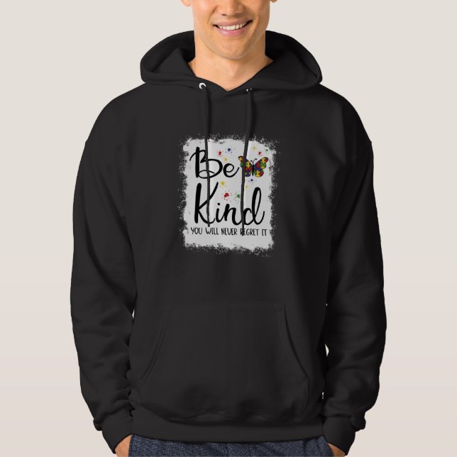 Be Kind Autism Awareness In April We Wear Blue For Hoodie (Vorderseite)