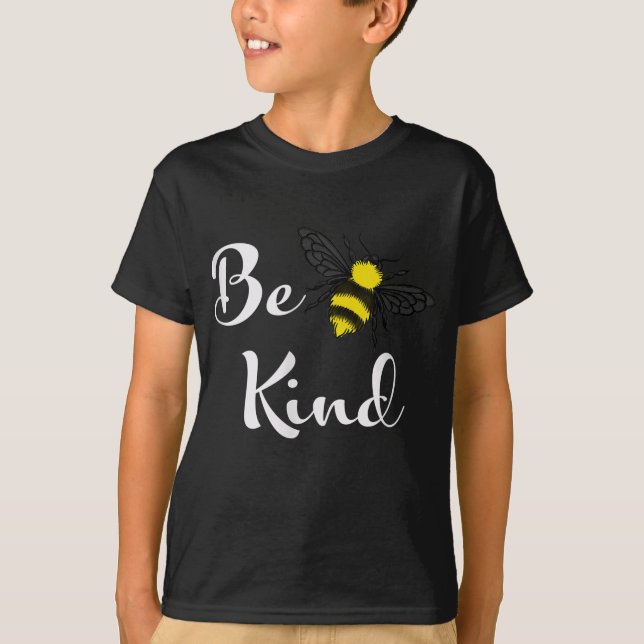 Be Kind Bee Inspirational Kindness Bee Lover T-Shirt (Vorderseite)