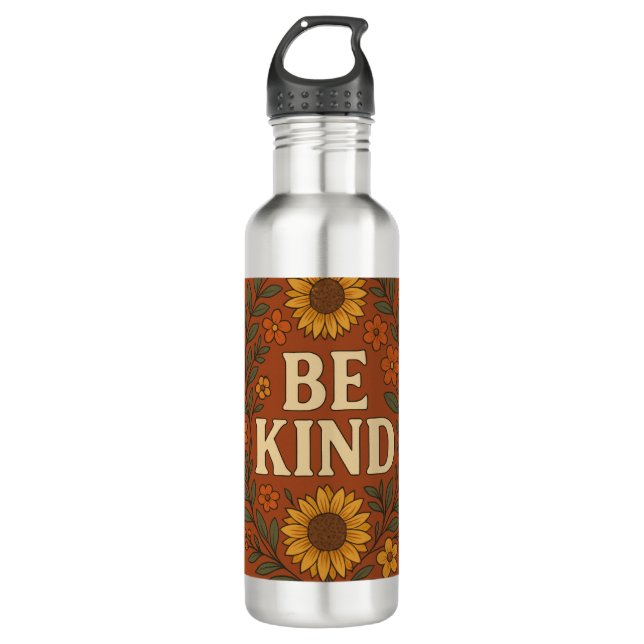 "BE KIND" EDELSTAHLFLASCHE (Vorderseite)